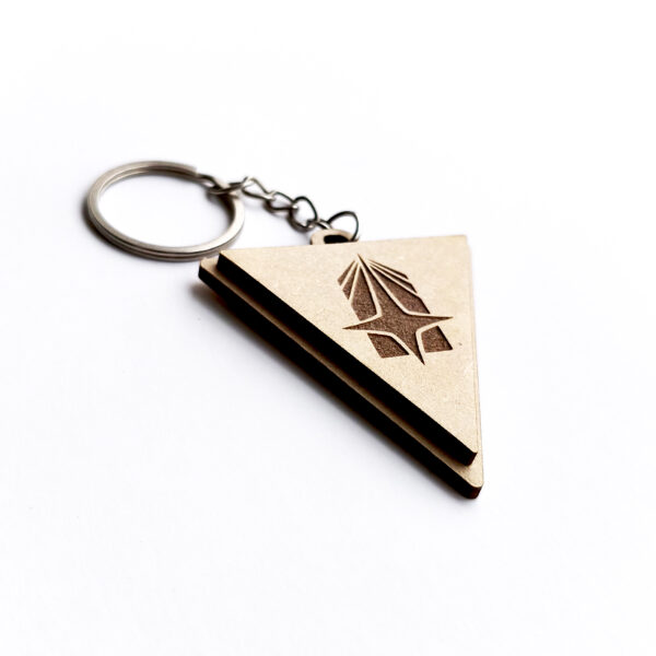 LLTR_D2 Llavero MDF Triangular