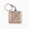 qrsimple2 Llavero código QR de MDF