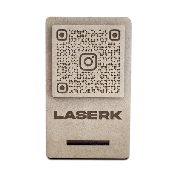 qrsoremesa2 Código QR de sobremesa MDF