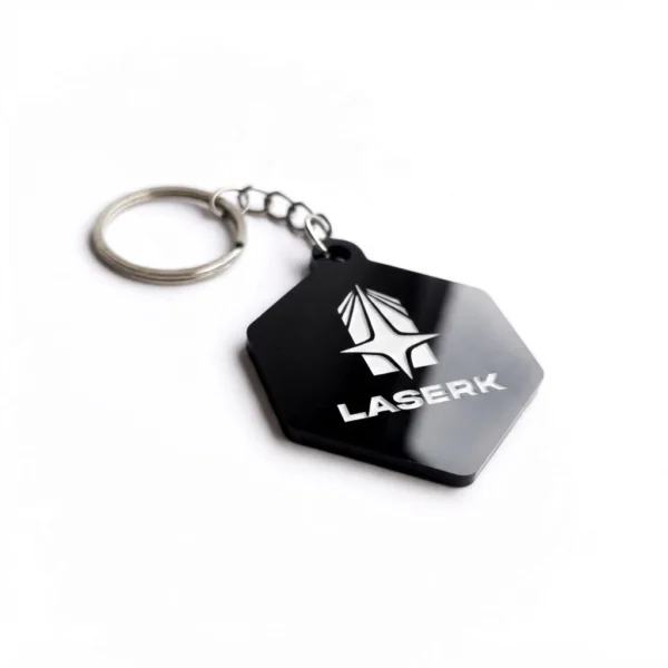 Llavero Hexágono Acrílico